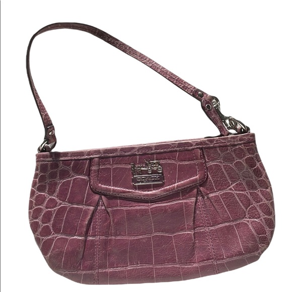 Purple Coach Wristlet/Mini Handbag - Picture 1 of 13